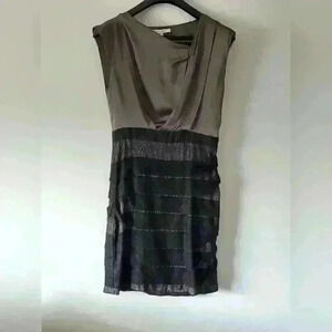 Max and cleo gunmetal Parisa  dress size 6